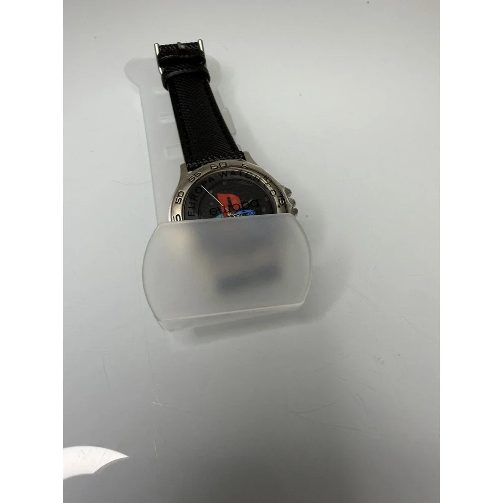 Vintage 90's Sony PlayStation Promotional Watch With Case Europa New Black Dial